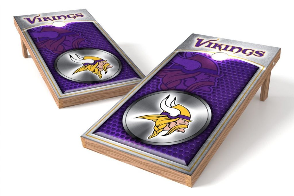 Minnesota Vikings Purple Cornhole Game Board Set